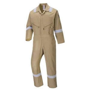 Khaki Reflective Cotton Coverall